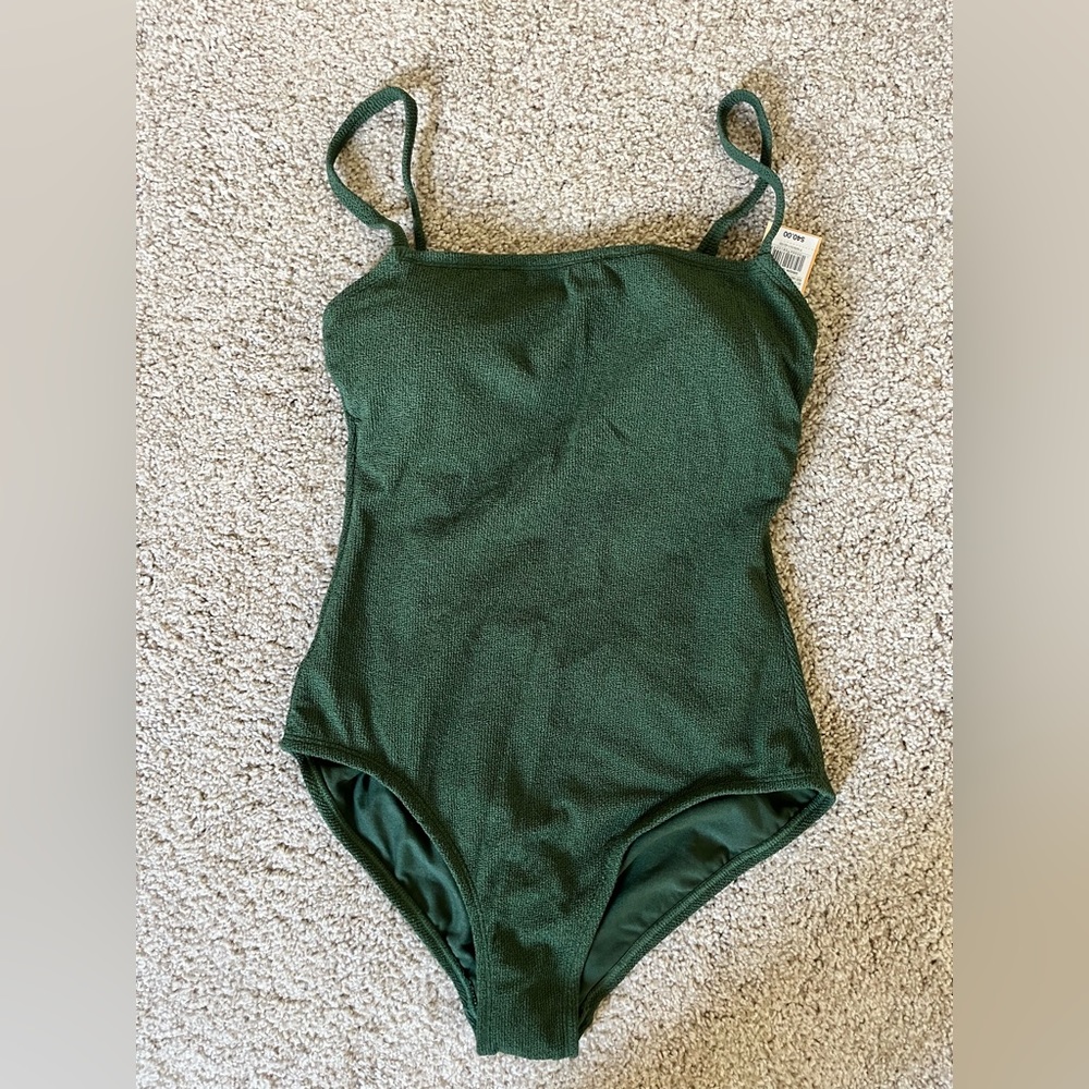 Kona Sol dark green one piece swimsuit